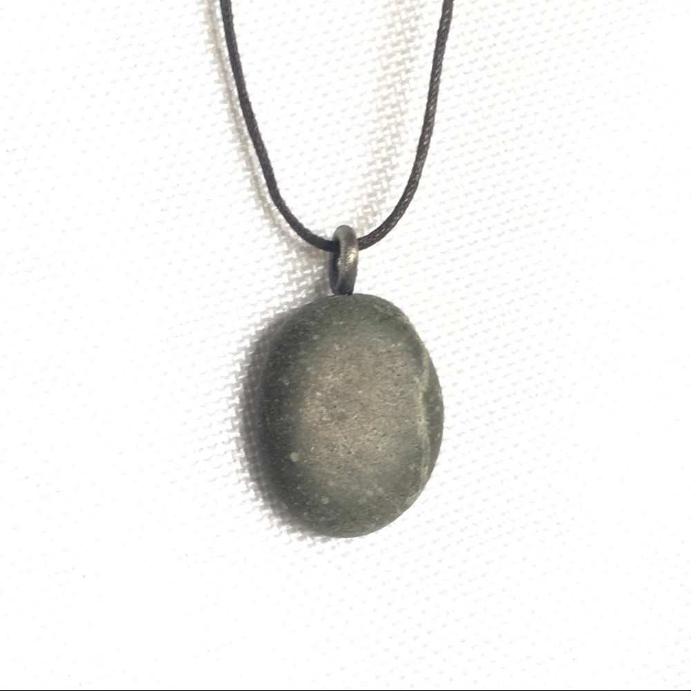 Therapy Stone Necklace Sterling Silver / 26-15”